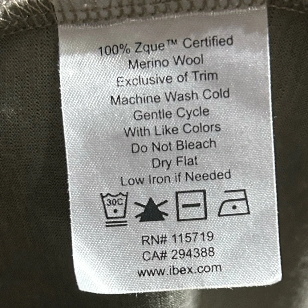 IBEX MERINO WOOL GRAY POLO SHIRT SIZE L - Picture 5 of 5